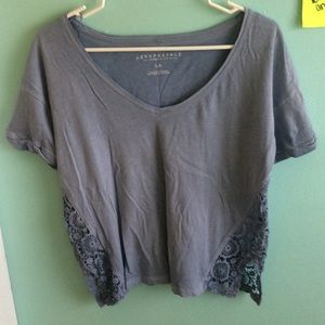 Aeropostale lace detailing tee