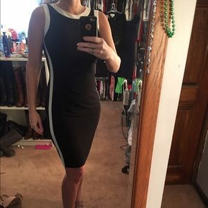 Ralph Lauren 6 jersey dress black and white