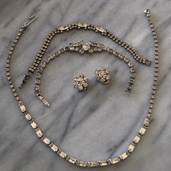 Vintage rhinestone jewelry