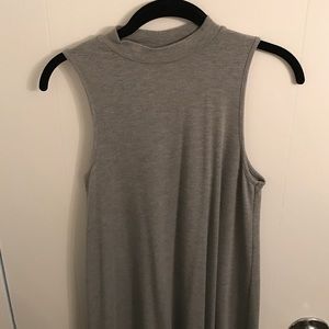 Gray Top Shop Sleeveless Dress