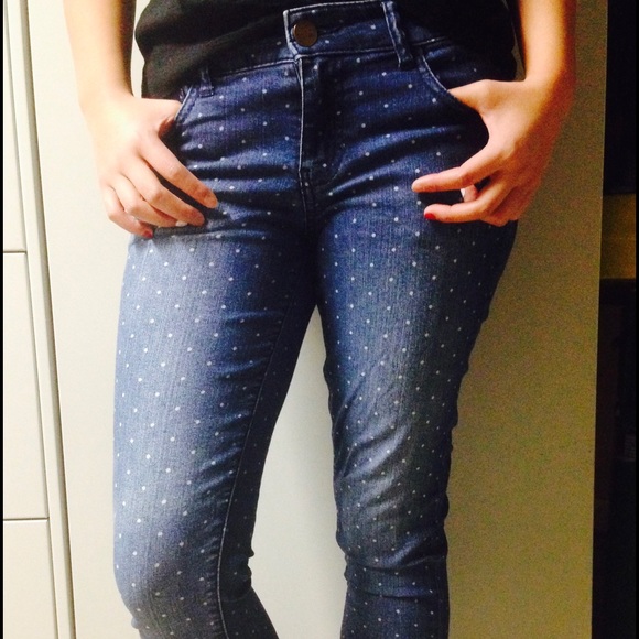 Forever 21 Dotted Jeans