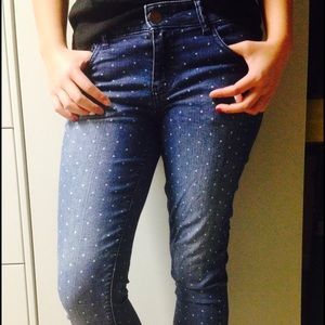 Forever 21 Dotted Jeans