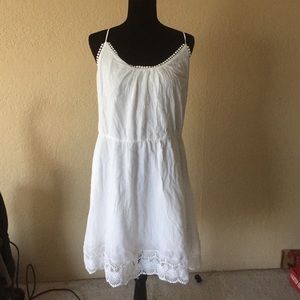 White dress with cute detail