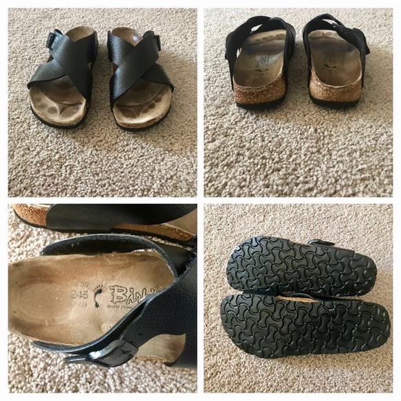 💕💕SOLD💕💕FIRM💕BIRKENSTOCK SANDALS💕38W💕BLK💕 - Picture 4 of 4