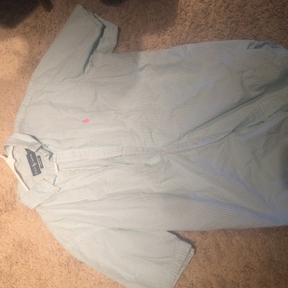 Polo Blue and white striped shirt