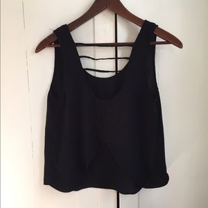 Black tank sexy back