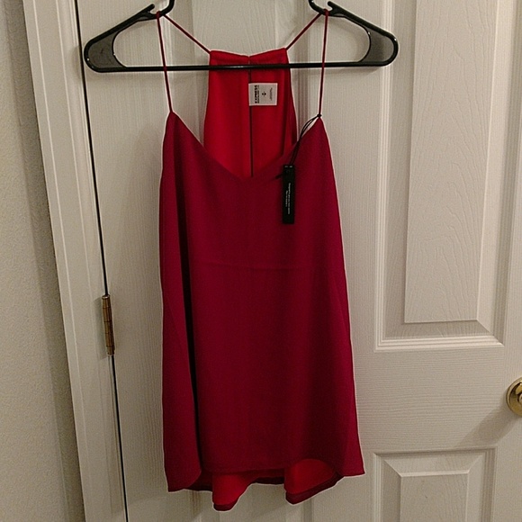 Express spaghetti strap high low shirt