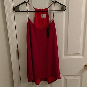 Express spaghetti strap high low shirt