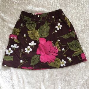 ABERCROMBIE & FITCH Short Skirt FLORAL PINK