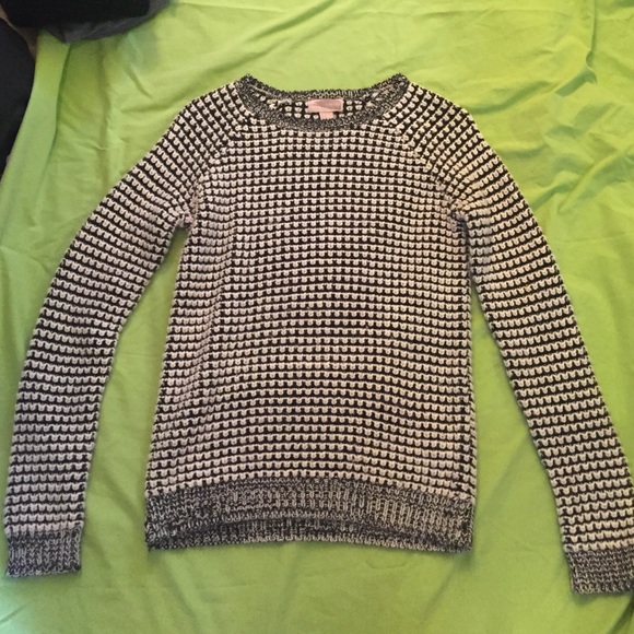 Black and white sweater