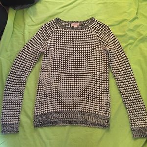Black and white sweater