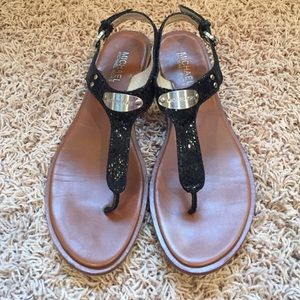 Michael Korea Black Sandals Size 8.5