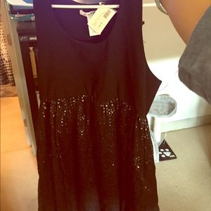 Alice + Olivia brand new black sequined dress