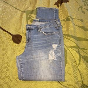 Distressed jeans