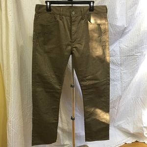 Men's Levi's 513 pants size W34 L32 in dark tan