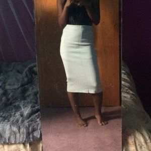 ZARA knit pencil midi skirt
