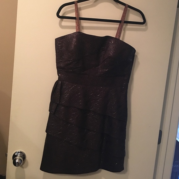 Brown mini dress