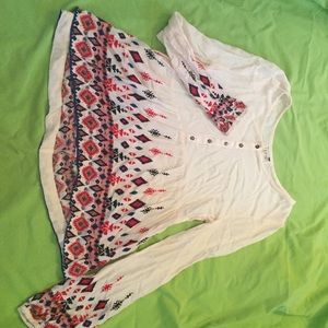 tribal babydoll top