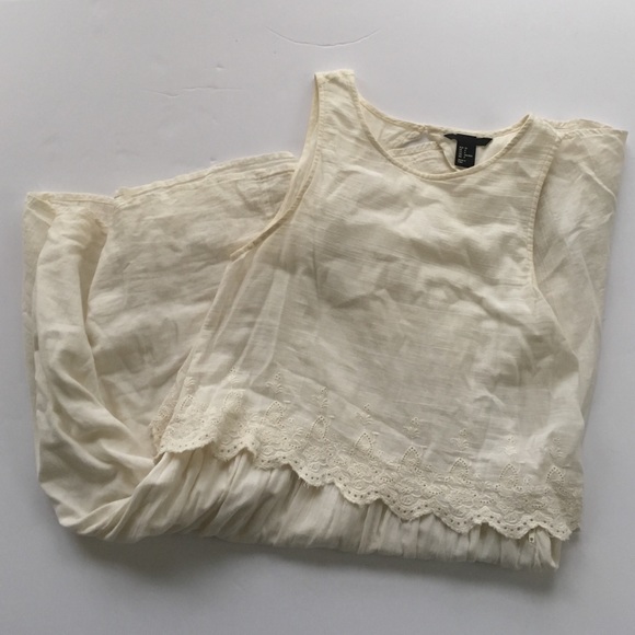 H&M size 4 ivory dress with cutout back