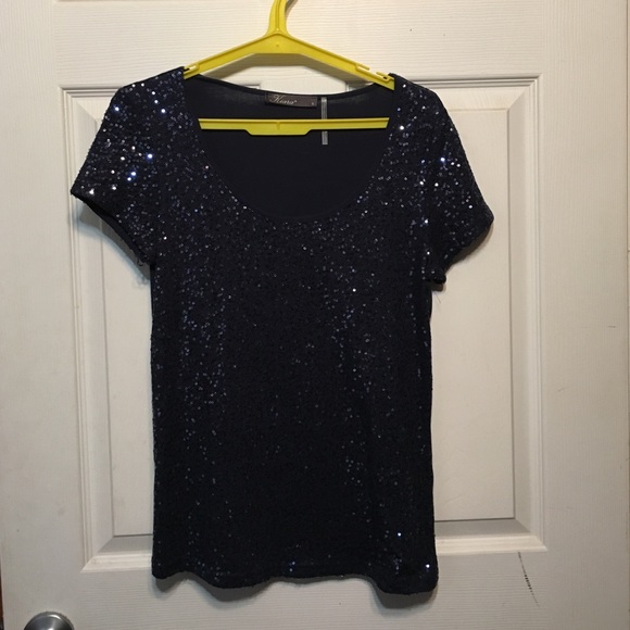 Sparkly Navy top