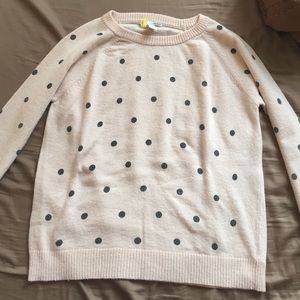 Pink polka dot sweater