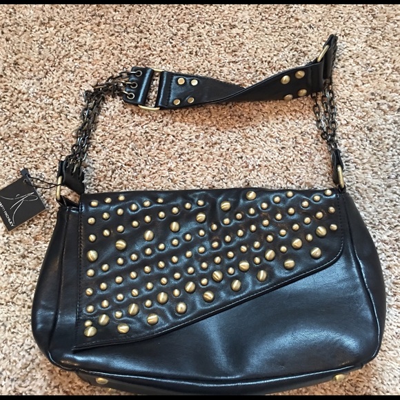 Ashard Richley Black Studded Handbag - NWT