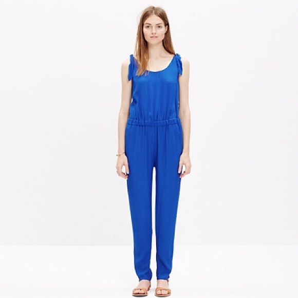 *NWOT MADEWELL SUMMER SHOULDER TIE JUMPSUIT XS