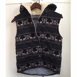 Free People hooded winter vest