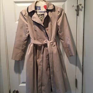 Anthropologie fitted/pleated trench coat