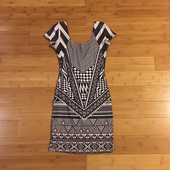 Black and white tribal pattern dress!!