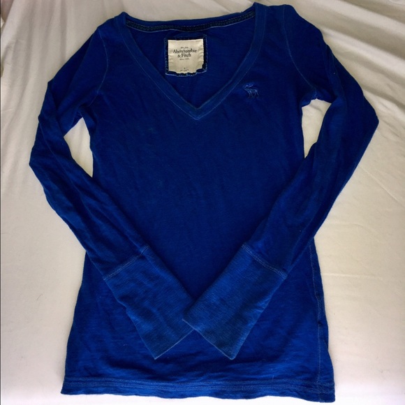 A&F Navy Women's Long Sleeve - Picture 3 of 3