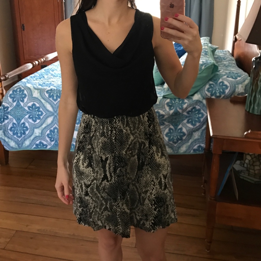 Express Snake Skin Pattern Dress