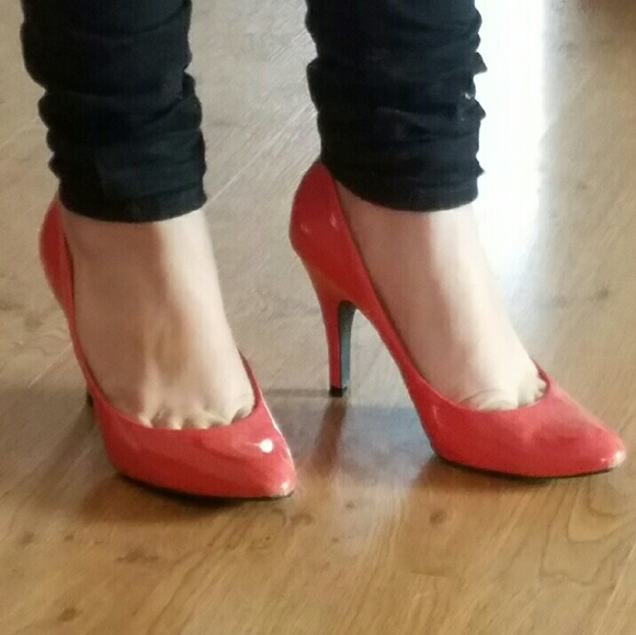 Patent leather heels