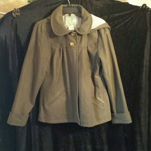 Billabong green coat jacket with hood