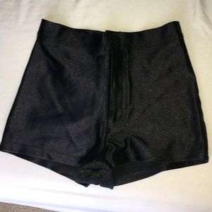American Apparel Black Disco Shorts Size XS