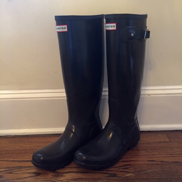 Hunter Original Gloss Tall Rain Boots - Brown