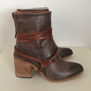 Free People Brown Booties