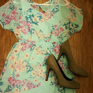 Beautiful high/ low open back dress.