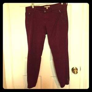 Banana Republic Burgundy Pants