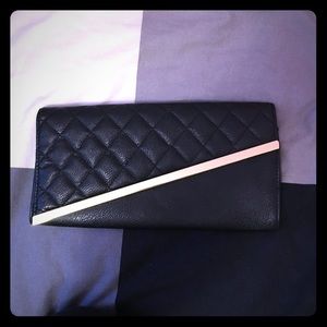 Asos black clutch