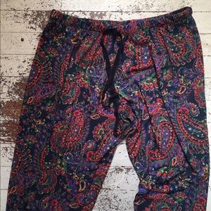 Patterned yoga lounge pants