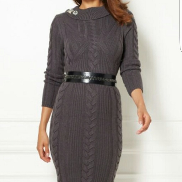 Abi Sweater Dress-Eva Mendes Collection - Picture 2 of 4