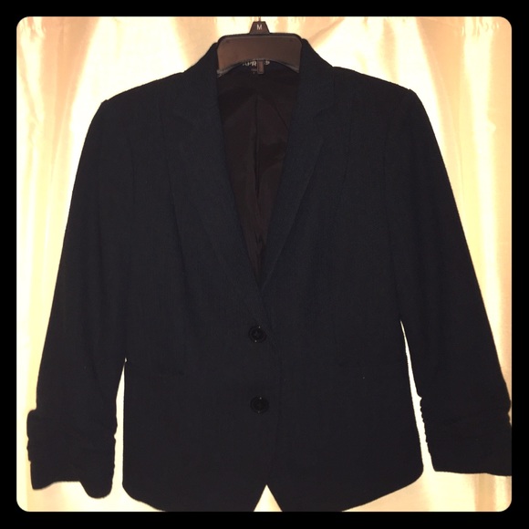 Express 3/4 Sleeve Herringbone Blazer