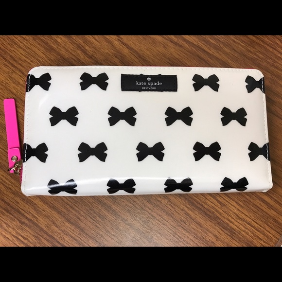 Kate Spade daycation neda tuxedo bow tie blk white