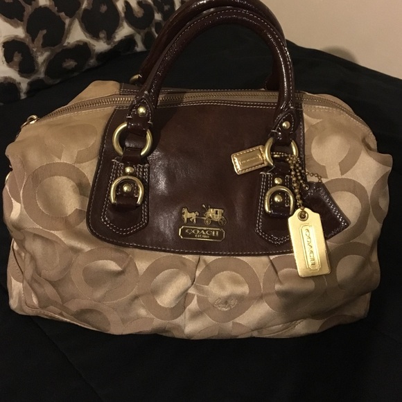 Authentic large Ashley coach satchel