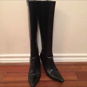 Cole Haan Black Leather Boots