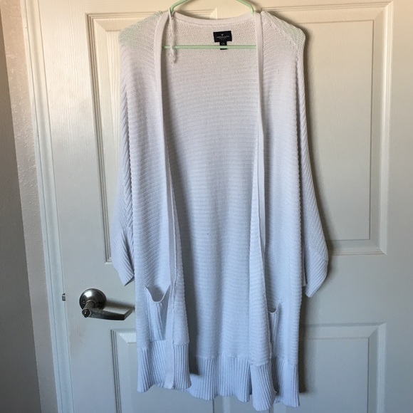 Long White Cardigan