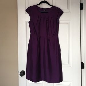 Banana Republic purple silk dress