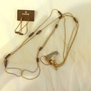 Chico's matching necklace and earrings