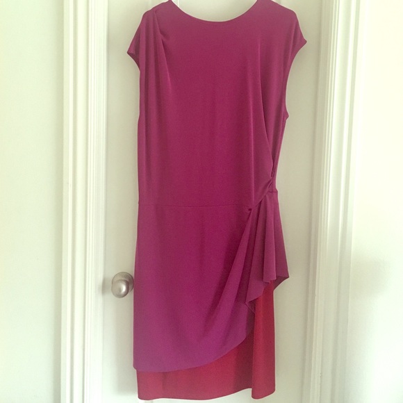 Pink and red layered dress!